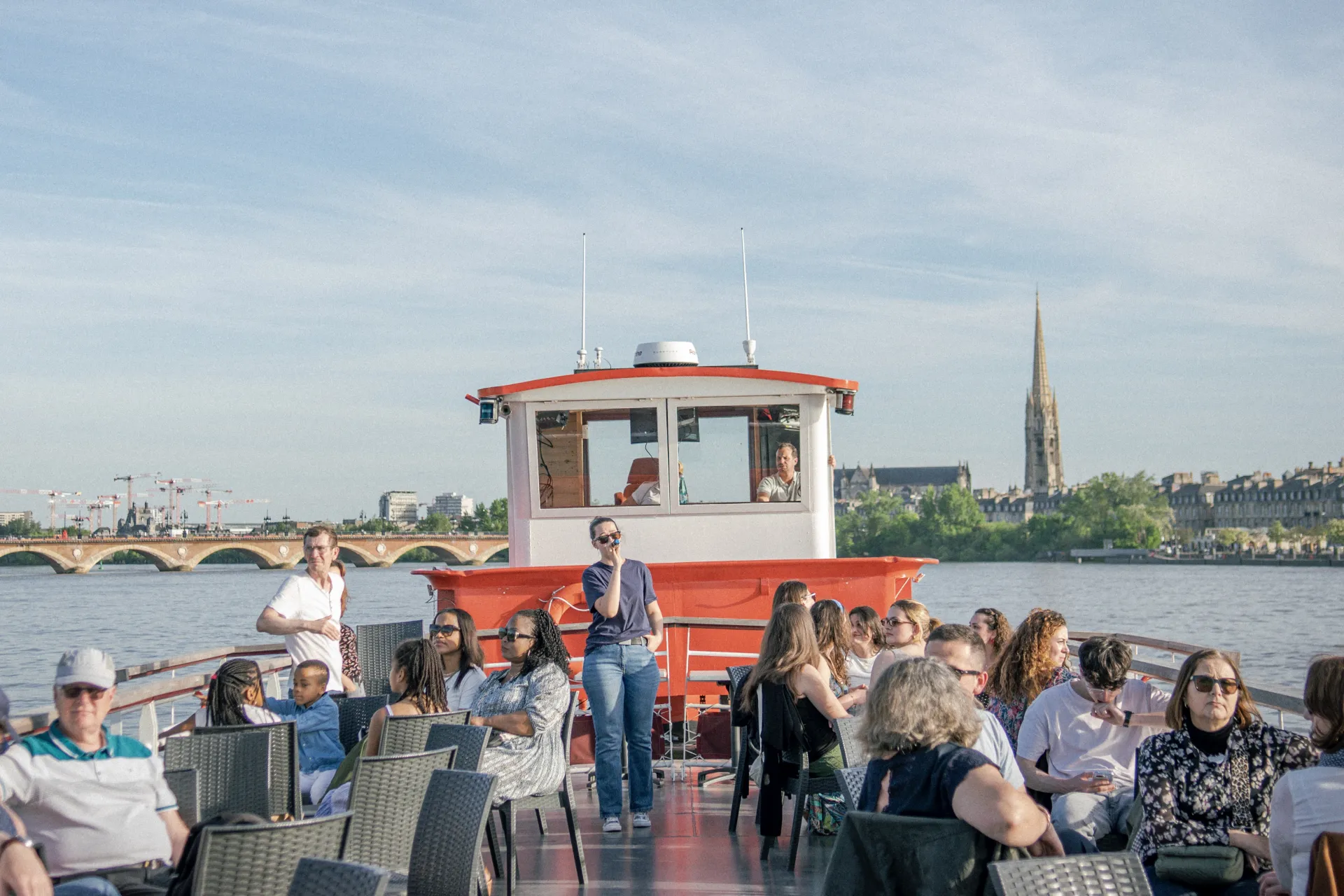 Croisière Apéro à Bordeaux - pont du bateau